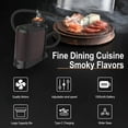thumbnail image 2 of Portable Cocktail Smoker Infuser Kit with 4 Flavors of Wood Chips, Rechargeable Meat Smoker Gun, Smoke Meat ,Cheese, Cocktails (Black), 2 of 12