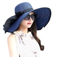 thumbnail image 3 of Sombrero de paja con protección solar para playa, sombrero de playa plegable, sombrero de ala grande para mujer, sombrero para el sol, sombrero para vacaciones en la playa, sombrero para el, 3 of 6