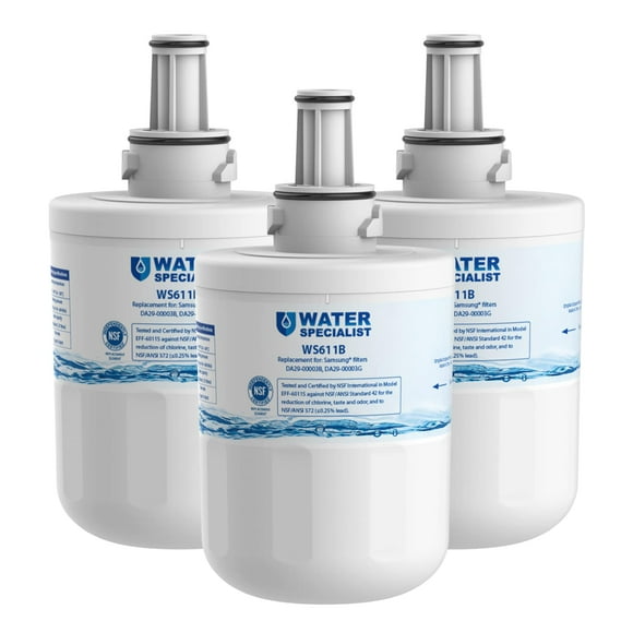 Waterspecialist DA29-00003G Filtre à Eau de Réfrigérateur de Remplacement pour DA29-00003G DA29-00003B Aqua-Pure Plus RSG257AARS RFG237AARS HAFCU1 RS22HDHPNSR WSS-1 3 Filtres