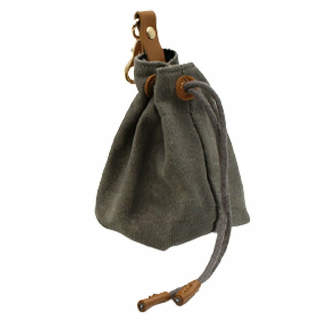 Outdoor With Keychain Drawstring Pouch Walking Snacks Hands Free Dog Treat Bag