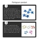 thumbnail image 4 of Accesorios de adorno colgante Matsuzay Año Nuevo estrella árbol Navidad 6 piezas azul, 4 of 6