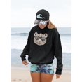 thumbnail image 2 of Line Pattern Panda Hoodie Women -Image by Shutterstock, Female XX-Large, 2 of 4