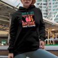 thumbnail image 2 of Just a Girl Who Loves Anime and Sketching, Illustrator or Artist Quote, Black Hooded Sweatshirt or Hoodie, Small, 2 of 5