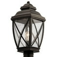 thumbnail image 2 of 1 Light Outdoor Post Lantern 19.75 Inches Tall By 9.5 Inches Wide Kichler Lighting 49843Oz, 2 of 2