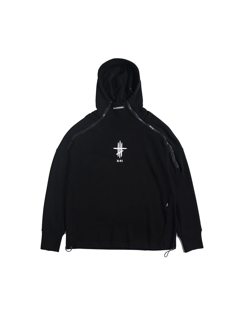 Niepce Inc Black Japanese Streetwear Men's Techwear Hoodie