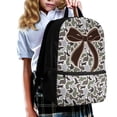 thumbnail image 2 of Pzuqiu Duck Camo Bow Backpack for Girls 6-8 with Lunch Box, Water Bottle Sleeve, Pencil Case & Keychain, 5-Piece Set Kawaii 17 Inch Large Capacity Bookbag for 1st-3rd Grade, Back to School Supplies, 2 of 6