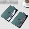 thumbnail image 2 of SaniMore Case for Samsung Galaxy Tab A9 Plus 12.4" 2023 SM-X810/X816/X818, Auto Sleep/Wake Shock Resistant [Built-in Pencil Holder] Stand [Dual Angle] Transparent Slim Anti-fall Shell, Deep Green, 2 of 8