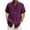Wine03, variant on Dwelliawo Mens Linen Shirt Lightweight Fashion Dress Shirts Short Sleeve Button Down Shirt Summer Cotton Linen Regular Fit Outfits with Chest Pocket Ginger L