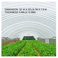 thumbnail image 3 of Greenhouse Film 32 x 25 ft, Greenhouse Polyethylene Film 6 Mil Thickness, Greenhouse Plastic Clear Plastic Film UV Resistant, Polyethylene Film Keep Warming, Superior Strength Toughness, 3 of 6