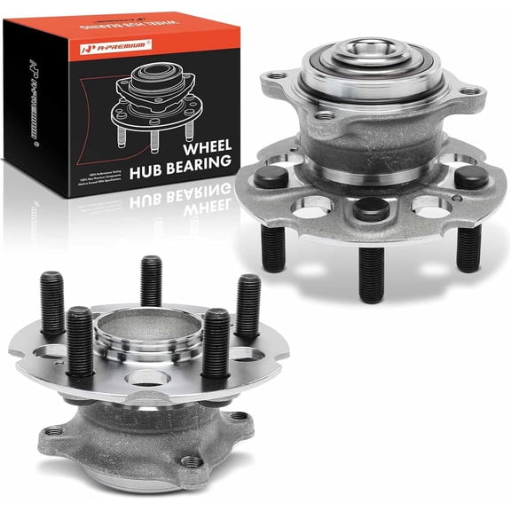 A-Premium 2 x Rear Wheel Bearing and Hub Assembly with 5-Lug Compatible with Honda Odyssey 2005 2006 2007 2008 2009 2010