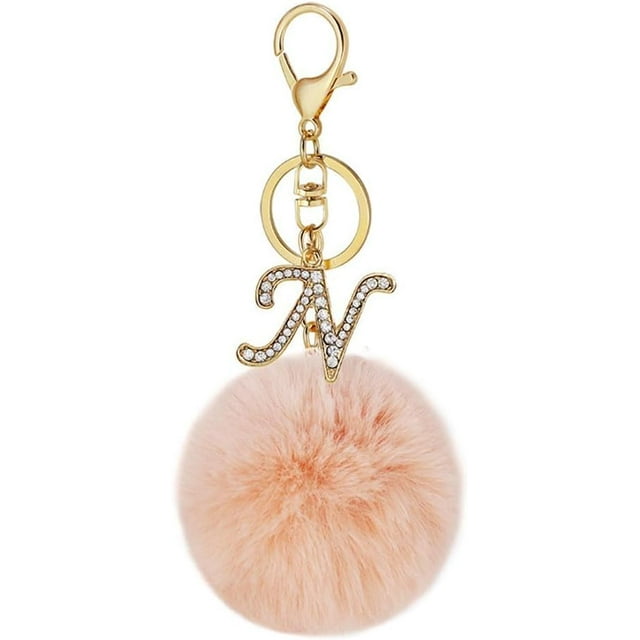 Letter Keychain,26 Letters A-Z Decorative Letter Keychain,Name Keychain for Women Girls Men Teenager Gift