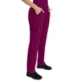 thumbnail image 4 of Healing Hands Purple Label Scrub Pants for Women Drawstring with 6 Pockets Wine 2XL, 4 of 7