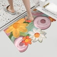 thumbnail image 6 of Non slip Quick Dry Bathroom Mat - Super Absorbent Low Profile Easy to Clean Polyester Mat 24x16 Inch, Anti Slip Rubber Bottom for Bathroom Kitchen Entryway, Multi Color, 6 of 6