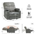 thumbnail image 3 of MCombo 180° Lay Flat Power Lift Recliner Chair for Elderly, Sleep Recliner with Full Body Heating, Dark Grey, 3 of 11