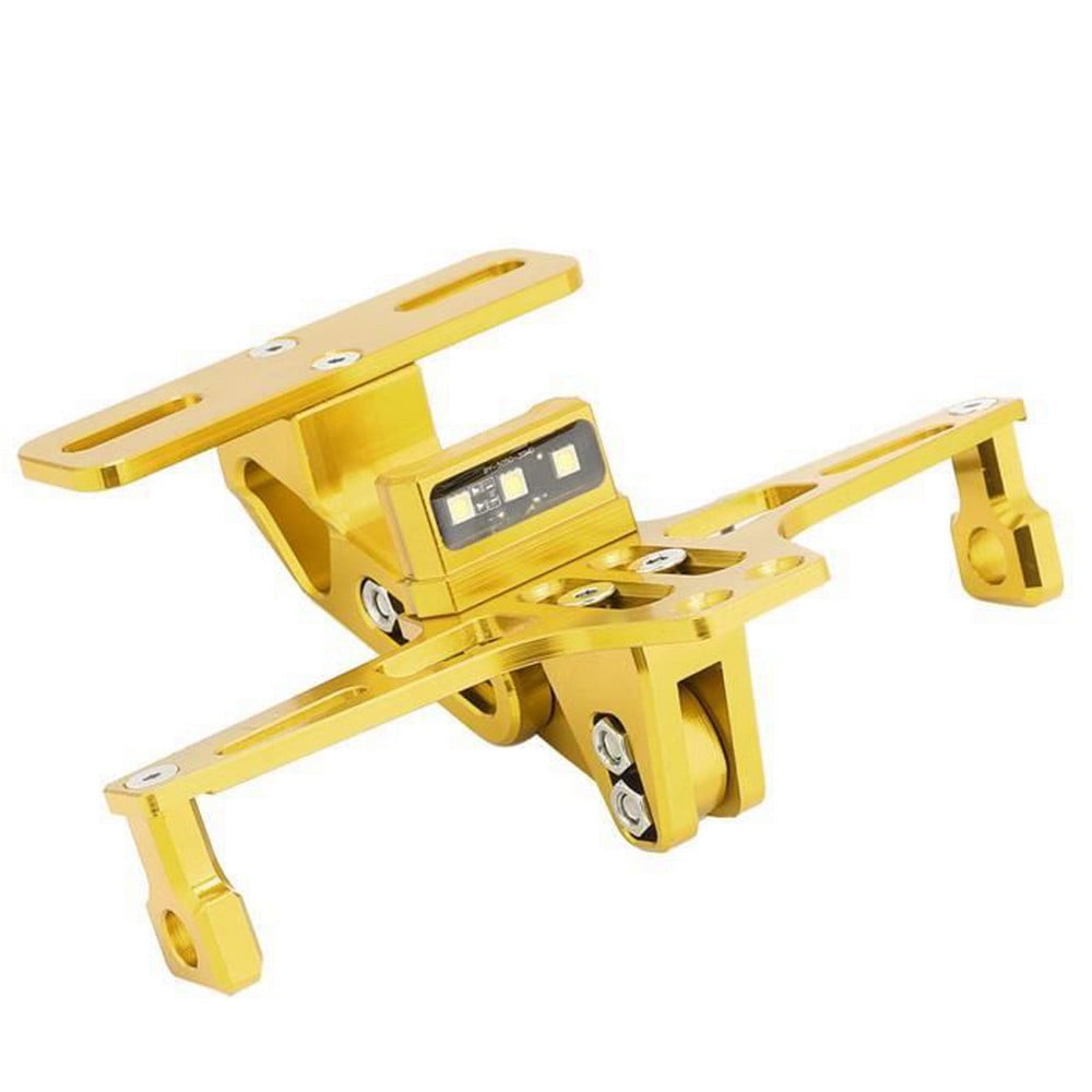 License Plate Mounting Bracket Adjustable Telescopic Motorcycle Bracket