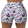 thumbnail image 2 of Fotbe music Skull record mike Shorts Sin Costuras – Shorts Deportivos de Cintura Alta para Mujer, Elásticos para Gimnasio, Yoga, Running o Ciclismo-X-Large, 2 of 8