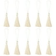thumbnail image 1 of Unique Bargains 6.5' Silky Bookmark Tassels with Loop for DIY Craft Accessory, 20Pack Beige, 1 of 5