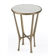 thumbnail image 1 of Butler Specialty Switlania White Marble & Gold Aluminum  Contemporary Side Table, 1 of 10