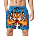 thumbnail image 5 of Royal Blue for Man Fall Summer Print Beach Funny Hawaiian Tropical Straight Leg Elastic Waist Pants Shorts Man 2026 Clothes Fashion Country Concert Y2K XXL, 5 of 9