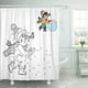 thumbnail image 1 of ABPHQTO Juego de números Education Dot to para niños niña Cortina de ducha de poliéster 152x180 cm, 1 of 2