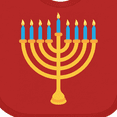 thumbnail image 4 of Inktastic Hanukkah Chanukah Menorah Boys or Girls Baby Bib, 4 of 4
