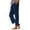 CRT119-Navy, variant on Lumtrix Linen Pants Women Petite Straight Leg Summer Beach Cotton Linen Wide Leg Lounge Pants High Waisted Casual Plus Size Trousers Gray M