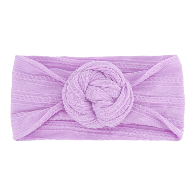 TIEVOSA Bandeau Noué Extensible pour Garçons et Filles (Violet)