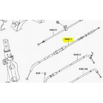Kawasaki OEM Replacement Clutch Cable 07-18 VN900 Vulcan Custom 54011-0069