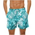 thumbnail image 2 of UVEASISHA Men's Swim Trunks 2025 Summer Casual Tropical Print Beach Shorts Quick Dry Bathing Suits Board Shorts with Pockets Summer Sales Clearance Multicolor 3XL, 2 of 6