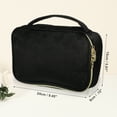 thumbnail image 4 of Unique Bargains Velvet Makeup Bag Multifunctional Cosmetic Bag for Women Suitable for Lipstick Eye Shadow Black, 4 of 7