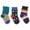 Dots and Stripes, variant on Sierra Socks Toddler Combed Cotton Crew Assorted 3-Pack Socks Gift Box (Cars-n-Trucks, 2-4 years (Fits Shoe Size 6-11))
