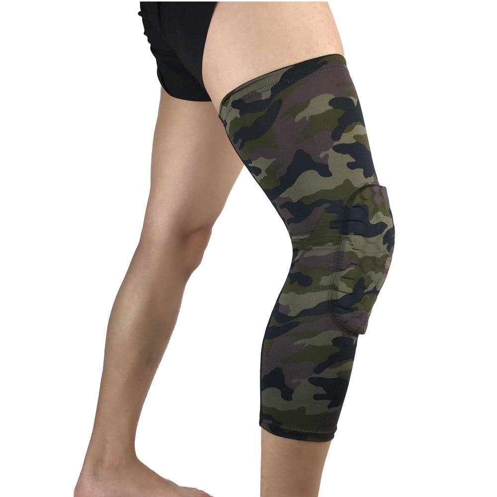 Breathable Men Long Basketball Knee Pads Leg Sleeve Calf Knee