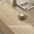 thumbnail image 2 of 47" Oversized Square Coffee Table for Large Living Room, Large Center Table with 2 Massive Drawers, Neutral Wood Finish Wood Coffee Table for Spacious Seating Areas and Sectionals, 2 of 10