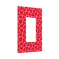 thumbnail image 2 of Kll Red Love Heart Wall Plate,Gloss Finish,Standard Size 1 - 5" X 3", Polycarbonate Thermoplastic,Electric Receptacle Plug Covers, 2 of 8