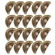 thumbnail image 1 of Manijas para gabinetes, 20 piezas, manijas con forma de bola de masa, manijas para muebles en miniatura, diseño aerodinámico, 1 of 12