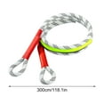 thumbnail image 4 of Emergency Tow Rope under $5! Yannianjz Heavy Duty Tow Strap, Car Tow Rope with Hooks, Emergency Towing Strap for Truck SUV Off Road Vehicle Recovery, Winch Rope Marine Use, 4 of 9