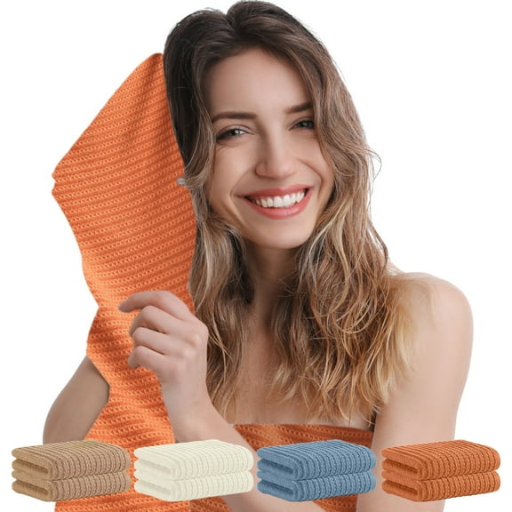 Cotton Bath Towel 1Pcs Coral Fleece Bath Towel 27.5x53" Quick Drying Absorbent Lint-Free Towel for Bathroom Blue NCHKUN