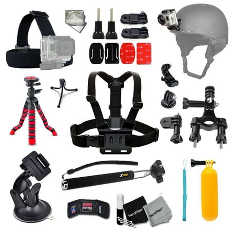 - Xtech® BIKE / BIKING and Motorcycle Riding Accessories Kit for GoPro HERO+, HERO5, Hero4, Hero3 & Hero2 for Bike riding, Cycling, Racing, Dirt Track Racing, Motorcycling, Rallying, Uni-Cycling & more