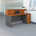 thumbnail image 3 of Bush Business Furniture Series C 72"W Reception Desk with Mobile File Cabinet-Cherry Gray, 3 of 13