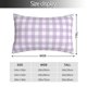 thumbnail image 2 of Fotbe Purple Checkboard Funda de Almohada Decorativa Estilo Occidental, Lujo en Algodón, Fundas para Almohadas King, Cojín Estampado para Decoración del Hogar-14"x20", 2 of 6