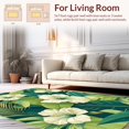 thumbnail image 2 of ODIKA 8'x10' Machine Washable Non-Slip Area Rug, Exotic Botanical Print with Bold Tropical Flora High Traffic Rug, Green, 144495, 2 of 7