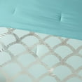 thumbnail image 7 of Queen Bed Sheets, 8-Pieces Comforter Set Queen, Bedding Comforter Bed Set with Comforter, 2 Pillow Shams, Flat Sheet, Fitted Sheet, 2 Pillowcases, Decorative Pillow, Blue, 7 of 7