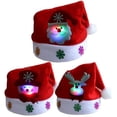 thumbnail image 2 of Gorros de Navidad para adultos, gorros rojos cómodos de Papá Noel, adornos para Navidad, Año Nuevo, Festival, suministros para fiestas, 2 of 4