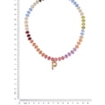 thumbnail image 2 of Time and Tru Goldtone Multicolored Bead Initial "P" Necklace, 2 of 6