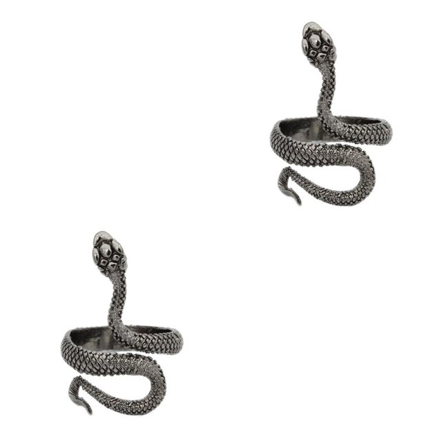 Qarigey Anillos de tamaño ajustable Tendencia de moda Punk Anillo de amistad abierto Accesorios Suministro de joyería de aleación Adornos de ropa de Type3 NO3 Qarigey CBP283401