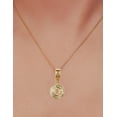 thumbnail image 3 of Collar con dije de oro laminado letra brillos O, 3 of 6