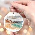 thumbnail image 4 of California Christmas Ornament, California Ornament, Christmas Ornaments, California Custom Ornament, Christmas, California Bauble, Gift Idea i4oiQL (California Christmas), 4 of 4