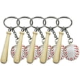 thumbnail image 1 of 5Pcs Baseball Keychain Sports Keychain Backpack Bag Purse Handbag Hanging Pendant, 1 of 9