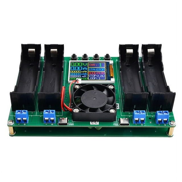 Probador de Capacidad de BateríA de Litio 18650 Probador AutomáTico de Resistencia Interna MóDulo Detector de Potencia de BateríA Digital MAh
