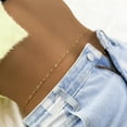 thumbnail image 3 of Yoyauz Women's Gold-plated Belt Chain, Simple Single Layer Waist Chain Adjustable Sexy Bikini Waist Chain, 3 of 4